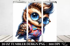 Funny Baby Owl | 20 oz Tumbler Product Image 2