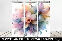 Orchid Flower Summer 20 Oz Tumbler Product Image 2