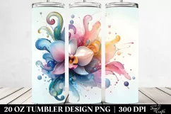 Orchid Flower Summer 20 Oz Tumbler Product Image 2