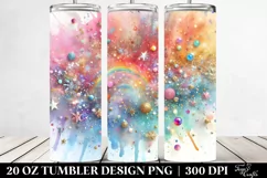 Colorful Gliterry Splash | 20 Oz Tumbler Product Image 2