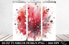 Colorful Redish Watercolor | 20 oz Tumbler Product Image 2