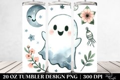 Washed Watercolor Ghost Image | 20 oz Tumbler Product Image 2