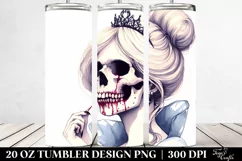 Simple Vampire Skull Tumbler Design | 20 oz Tumbler Product Image 2