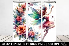 Fairy Dancing Floral Wreath Tumbler Product Image 2