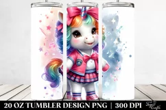 Pastel Baby Unicorn with Collegiate Shag Dancer Outfit. 20 Product Image 2