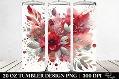 Colorful Redish Watercolor Splash | 20 Oz Tumbler Product Image 2
