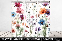 Bold Wild Flowers | 20 Oz Tumbler Product Image 2