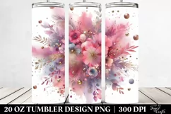 Colorful Pinkish Metallic Splash | 20 Oz Tumbler Product Image 2