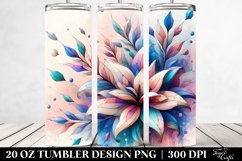 Abstract Pastel Wooden Small Stained Lobelia, Transparent Product Image 2