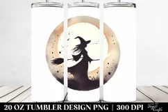 Simple Retro Witch Clipart 20 Oz Tumbler Product Image 2
