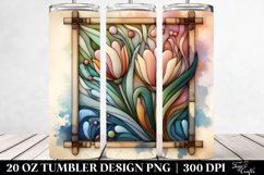 Wooden Small Stained Tulip 20 Oz Tumbler Product Image 2