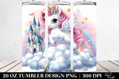 Cute Baby Unicorn Bouncing | 20 Oz Tumbler Product Image 2