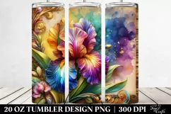 -Like Hyacinth Splash | 20 Oz Tumbler Product Image 2