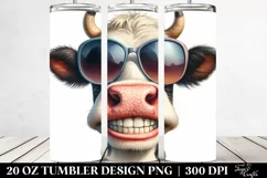 Funny Cow with Big Teeth | 20 Oz Tumbler Product Image 2
