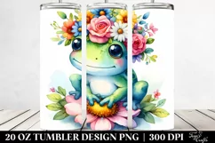 Cartoon Style Frog | 20 oz Tumbler Product Image 2