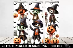 Simple Funny Halloween Clipart, 20 Oz Tumbler Product Image 2