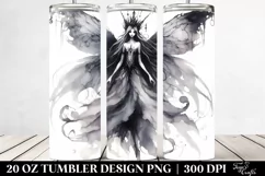 Washed Watercolor Gothic Fairy | 20 oz Tumbler Product Image 2