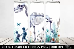 Simple Watercolor Skeleton | 20 oz Tumbler Product Image 2