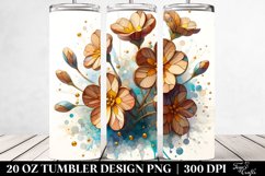 Abstract Stained Primrose | 20 oz Tumbler Product Image 2