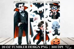 Simple Funny Halloween Clipart, 20 Oz Tumbler Product Image 2