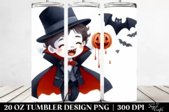 Funny Halloween Vampire Clipart 20 Oz Tumbler Product Image 2