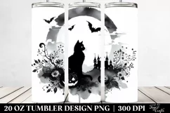 Vintage Halloween Black Cat | 20 oz Tumbler Product Image 2