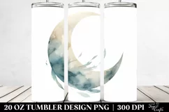 Whimsical Simple Moon Clipart 20 Oz Tumbler Product Image 2