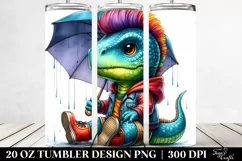Cute Baby Dinosaur with Cool Haircut Product Image 2