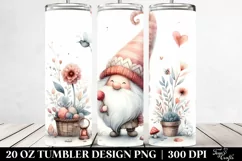 Whimsical Gnome Watercolor | 20 oz Tumbler Product Image 2