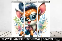 Cute Baby Deer Jumping | 20 oz Tumbler Product Image 2