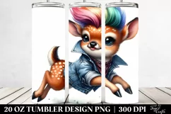 Cute Baby Deer Jumping | 20 oz Tumbler Product Image 2
