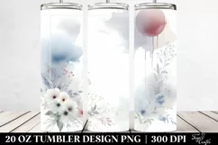 Simple Washed Watercolor | 20 oz Tumbler Product Image 2