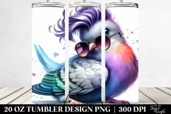 Cute Baby Dove, Expressive PNG Product Image 2