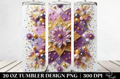 Colorful Purple Gliterry Background | 20 oz Tumbler Product Image 2
