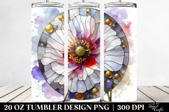 Stained Poppy Watercolor Tumbler Product Image 2