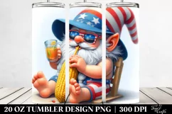 Detailed Digital Gnome Beach | 20 Oz Tumbler Product Image 2