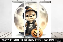 Creepy Otter Halloween, Transparent PNG Product Image 2