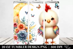 Cute Baby Chicken Moon | 20 Oz Tumbler Product Image 2