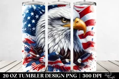 Patriotic Bald Eagle Tumbler | 20 oz Tumbler Product Image 2
