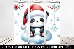 Santa Baby Panda | 20 oz Tumbler Product Image 2