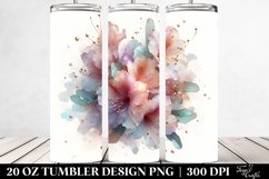 Shiny Rhododendron Golden Clipart, Transparent 20 Oz Tumbler Product Image 2