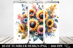 Colorful Sunflowers | 20 oz Tumbler Product Image 2