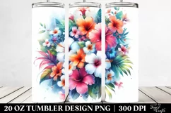 Vibrant Hawaiian Flowers | 20 oz Tumbler Product Image 2