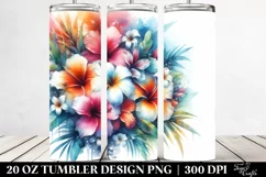 Vibrant Hawaiian Flowers | 20 oz Tumbler Product Image 2