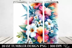 Vibrant Hawaiian Flowers | 20 oz Tumbler Product Image 2