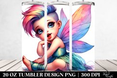Vibrant Baby Fairy Expressive Face | 20 oz Tumbler Product Image 2