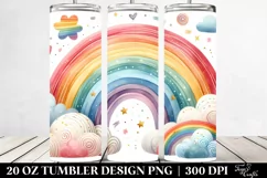 Colorful Pastel Rainbow | 20 Oz Tumbler Product Image 2