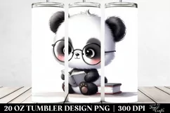 a Cute Baby Panda Image with es 20 oz Tumbler Product Image 2
