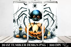 Simple Funny Halloween Spider 20 Oz Tumbler Product Image 2