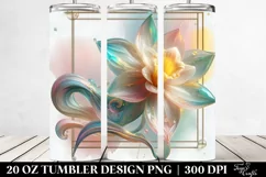 Abstract Shiny Daffodil made of 20 Oz Tumbler Product Image 2
